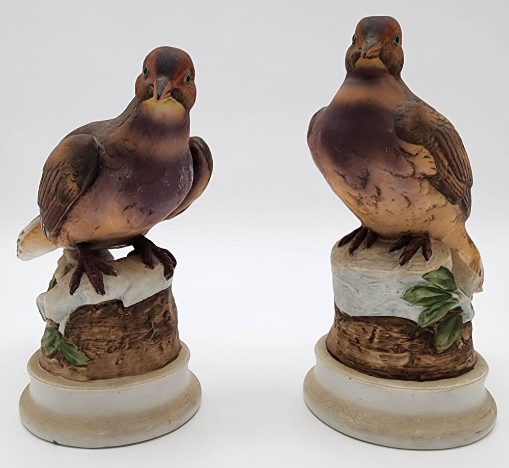 Andrea Mourning Doves Pair by Boulton – Hand Painted Porcelain Figurines